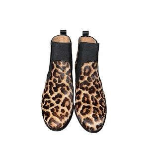 Yosi Samra Leopard Ankle Boots